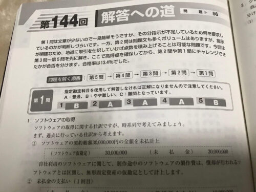TAC出版簿記2級の過去問
